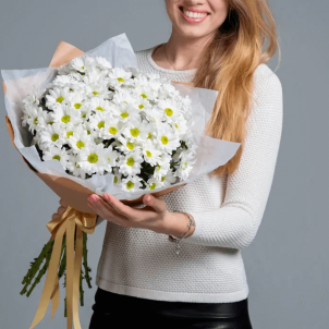 11 White chrysanthemums