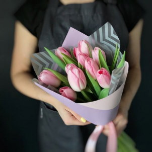 11 Pink Tulips