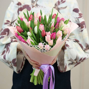 51 Colored Tulip