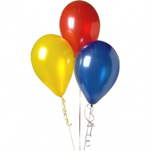3 helium balloons